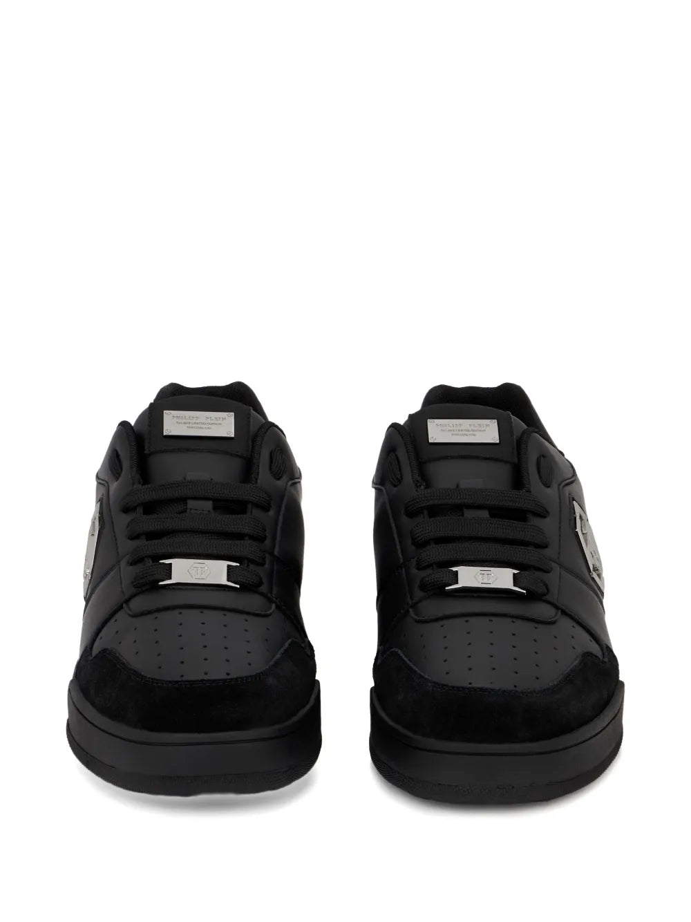 Philipp Plein X P-Force Leather Low-Top Trainers