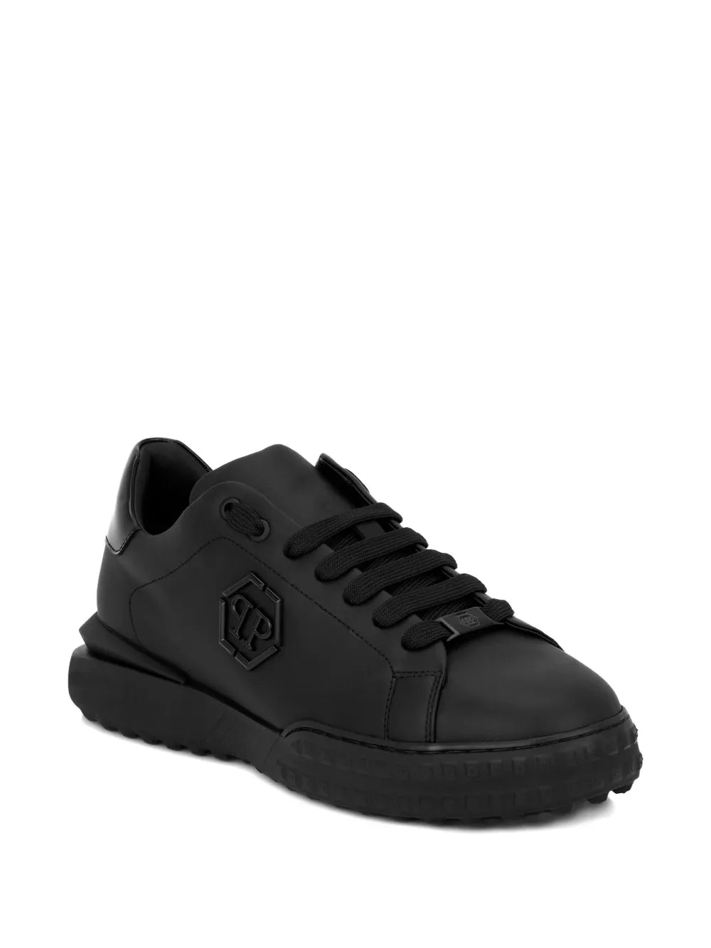Philipp Plein Hexagon Nappa Leather Low-Top Trainers