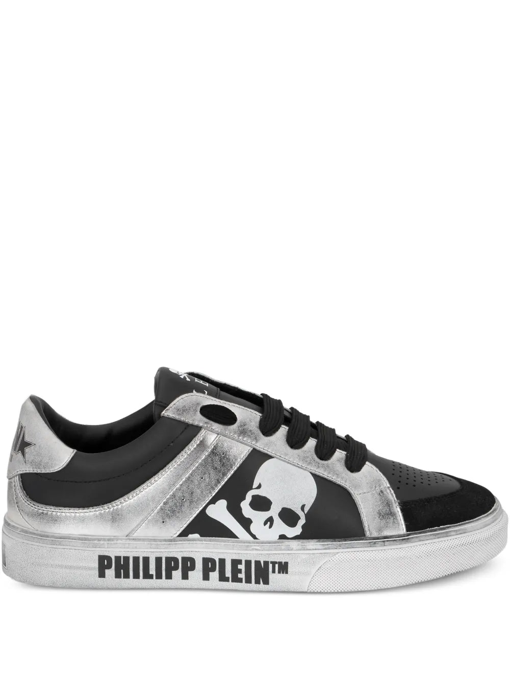 Philipp Plein Skull Leather Trainers