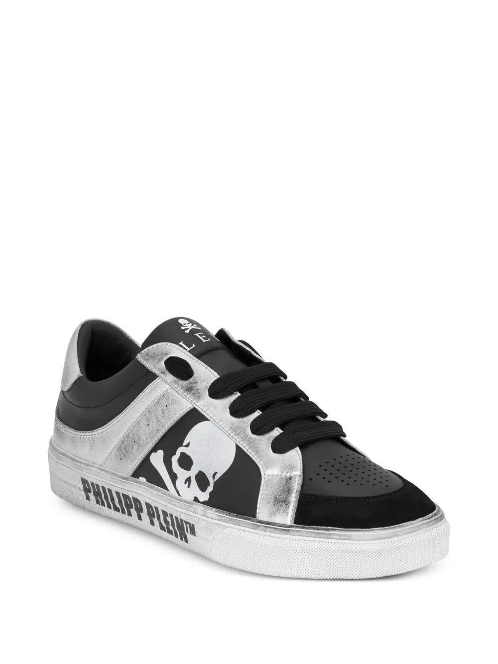 Philipp Plein Skull Leather Trainers