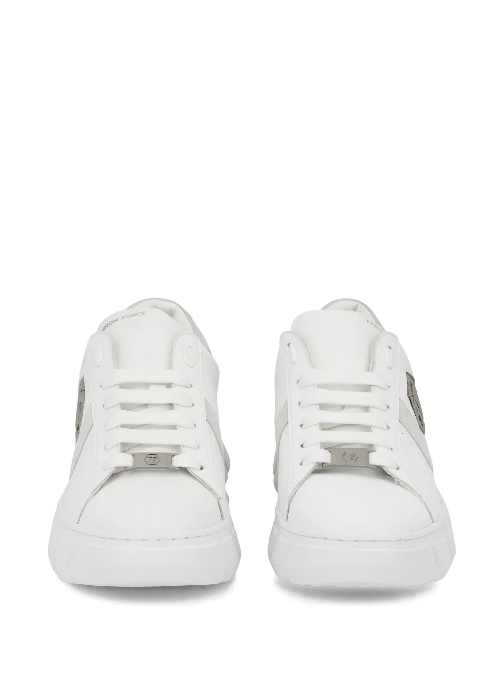 Philipp Plein Hexagon Force Leather Low-Top Trainers