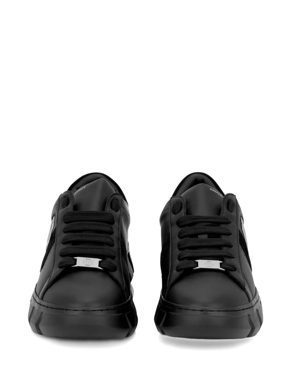 Philipp Plein Hexagon Force Leather  Low Top Trainers
