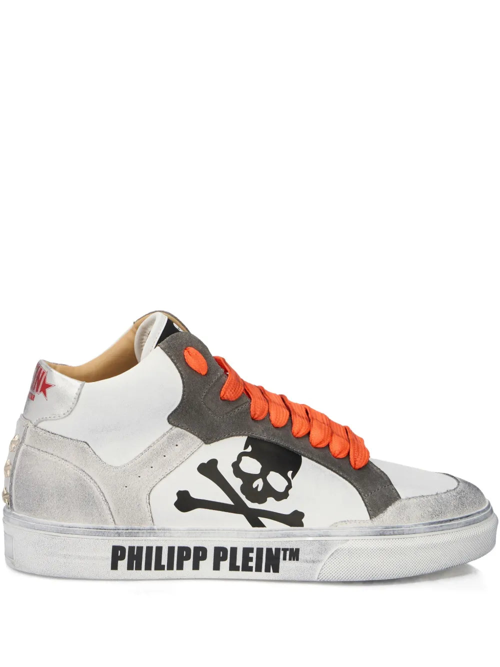 Philipp Plein X Retrokickz Skull Hi Top Trainers