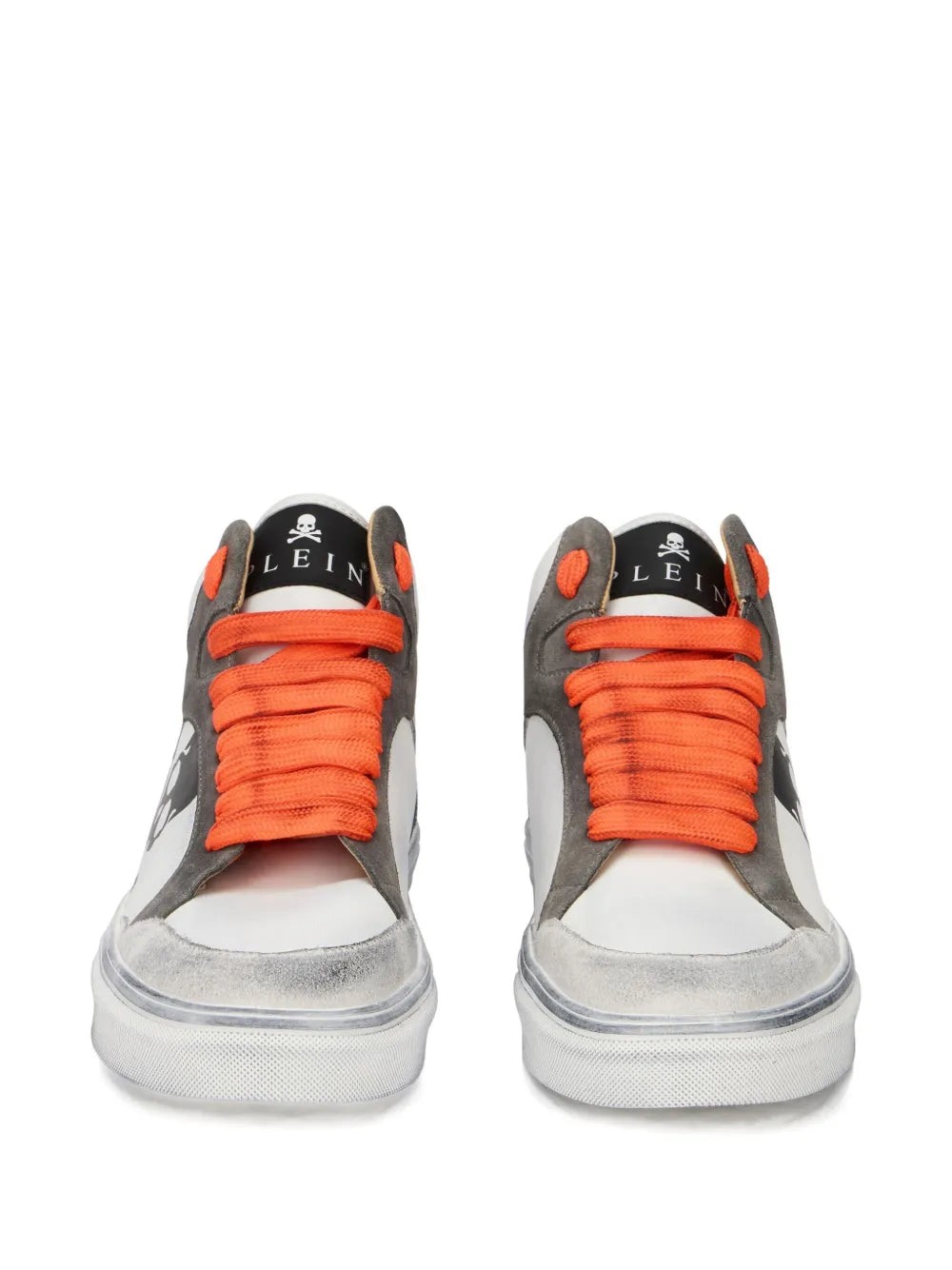 Philipp Plein X Retrokickz Skull Hi Top Trainers