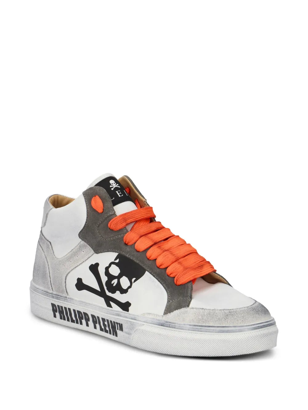 Philipp Plein X Retrokickz Skull Hi Top Trainers