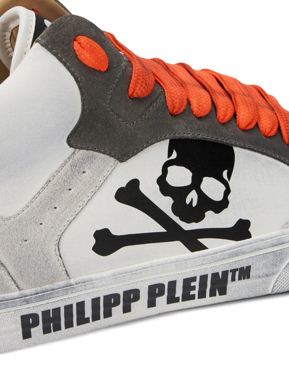 Philipp Plein X Retrokickz Skull Hi Top Trainers