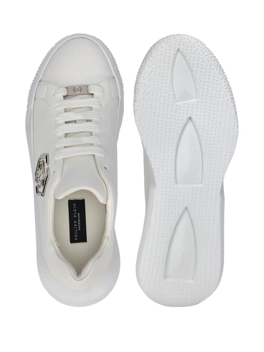 Philipp Plein Godzilla Hexagon Logo Plaque Runner Trainers