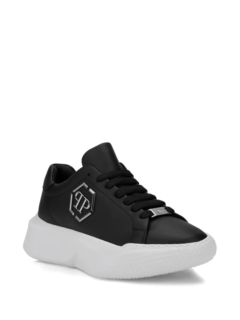 Philipp Plein Hexagon Calf Leather Runner Trainers