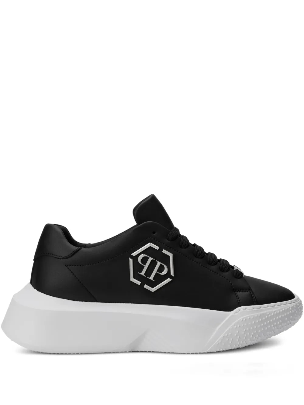 Philipp Plein Hexagon Calf Leather Runner Trainers
