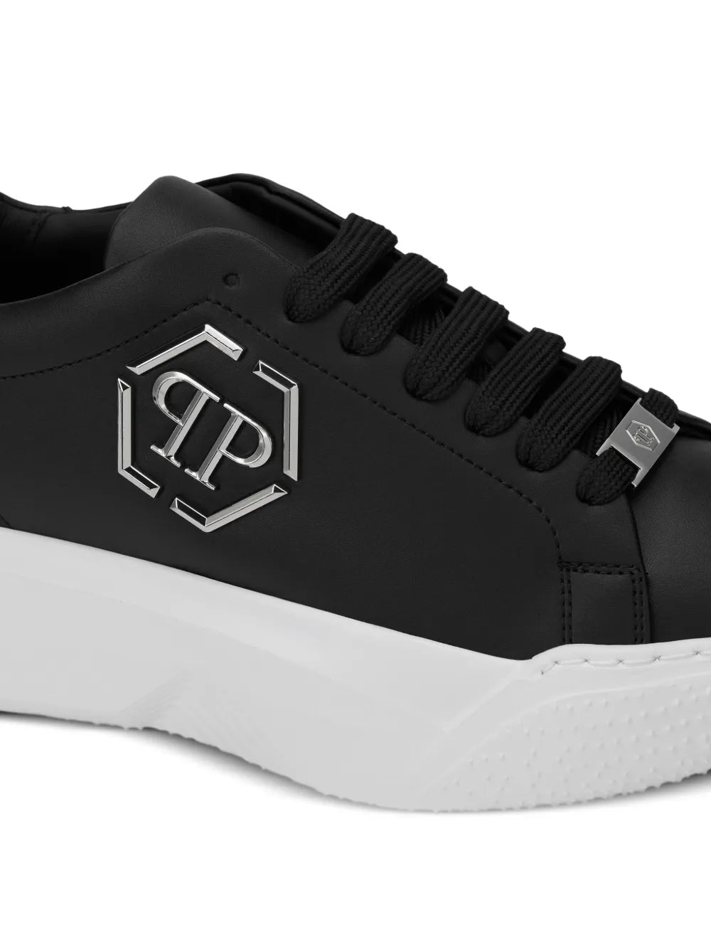 Philipp Plein Hexagon Calf Leather Runner Trainers