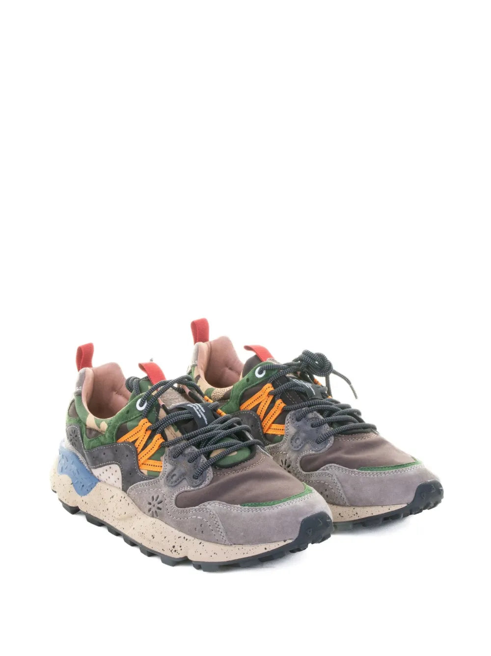 Flower Mountain Yamano 3 Camouflage Panelled Sneakers