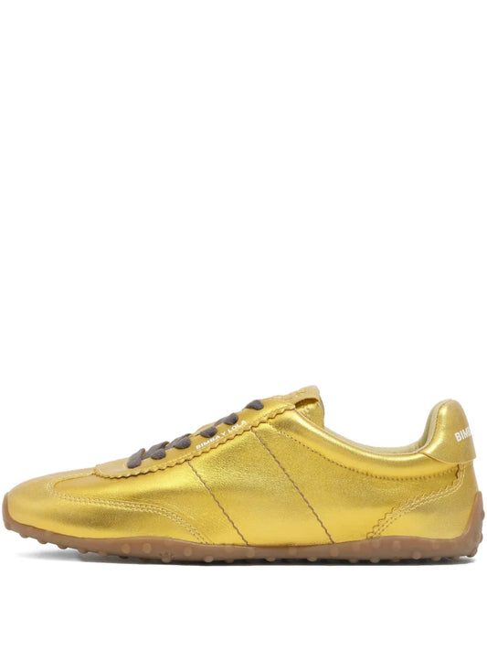 Bimba y Lola Lace-Up Metallic-Effect