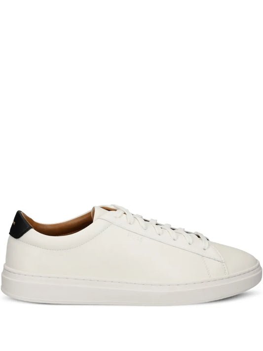 Boss Embossed-Logo Leather Sneakers