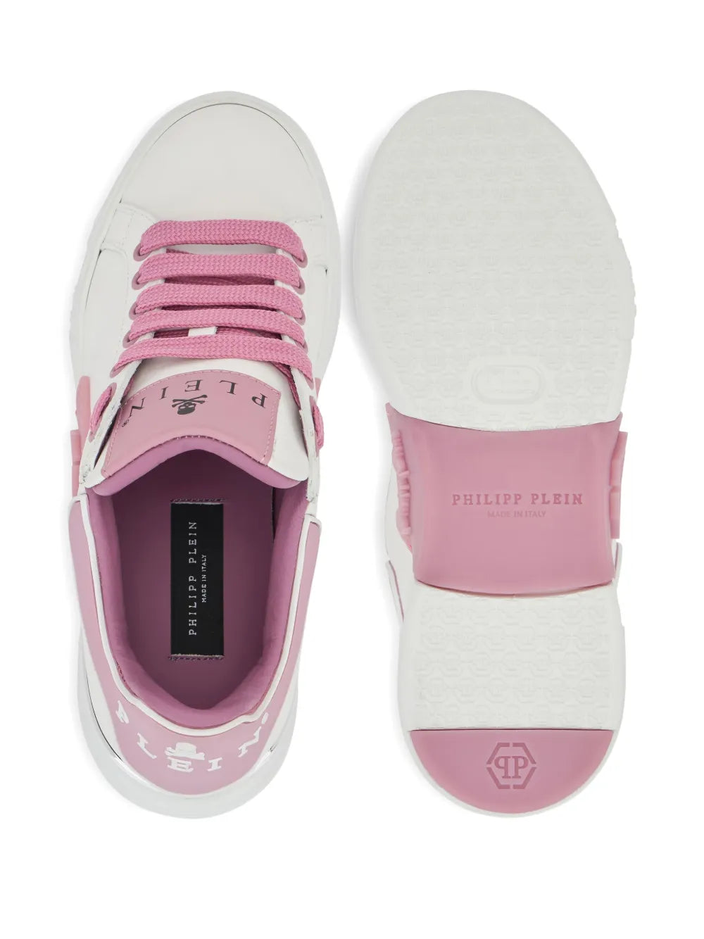 Philipp Plein Phantom Kick$ Logo-Plaque Low-Top Sneakers