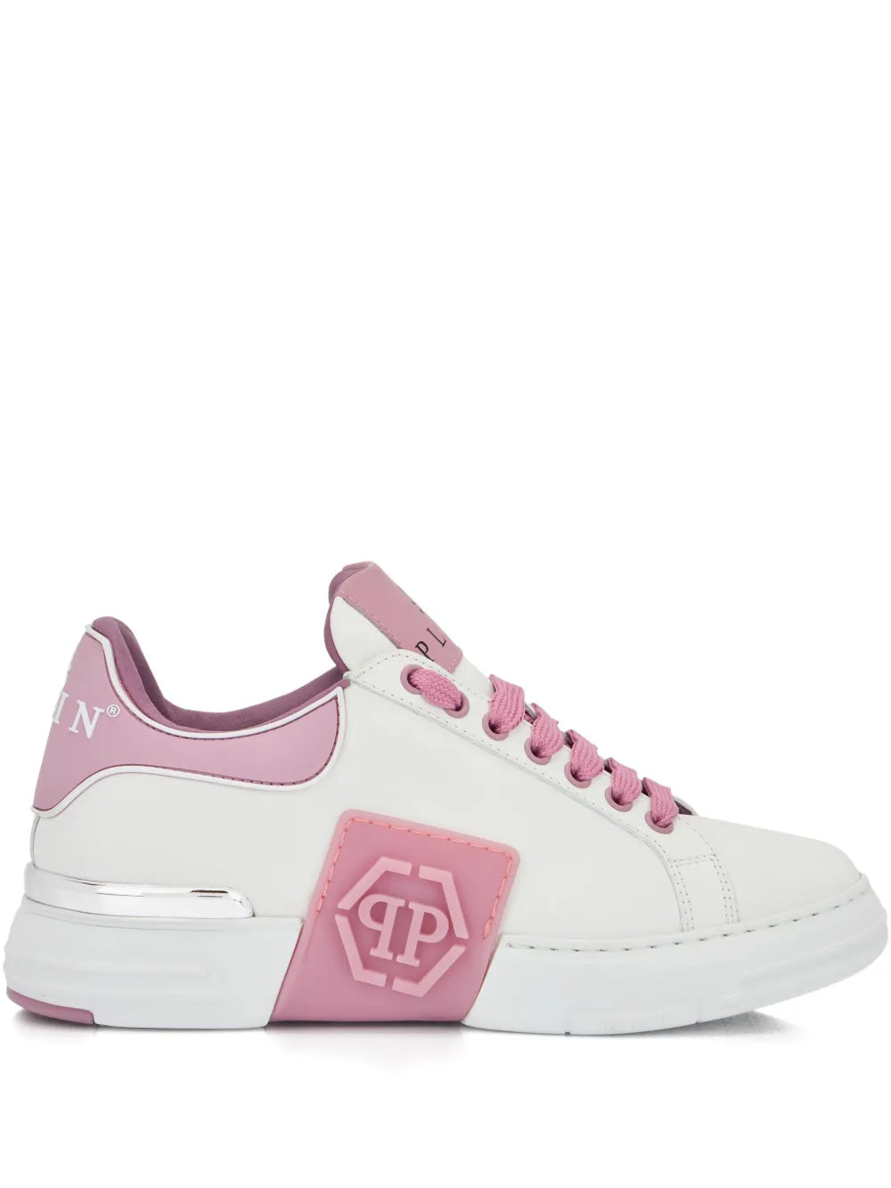 Philipp Plein Phantom Kick$ Logo-Plaque Low-Top Sneakers