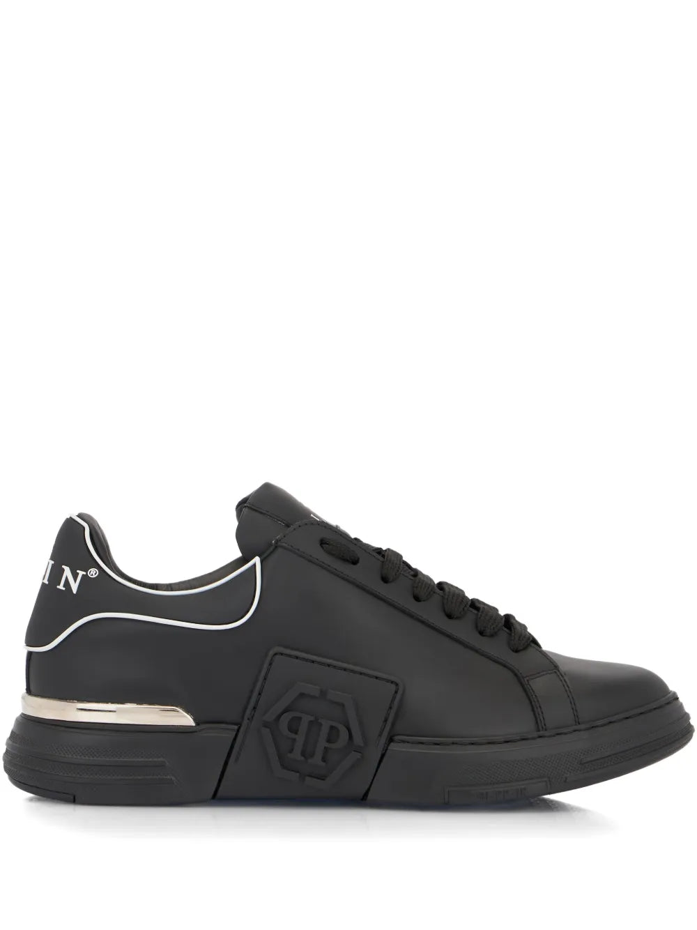 Philipp Plein Phantom Kick$ Logo Low-Top Sneakers