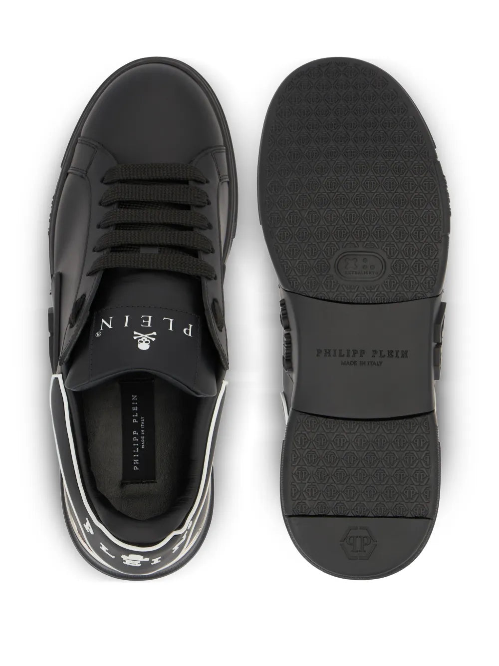 Philipp Plein Phantom Kick$ Logo Low-Top Sneakers