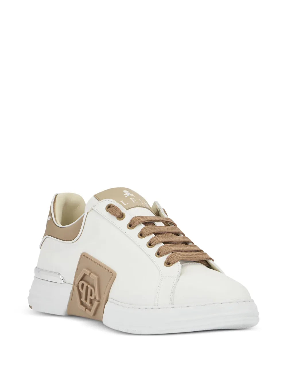 Philipp Plein Phantom Kick$ Logo-Plaque Low-Top Sneakers