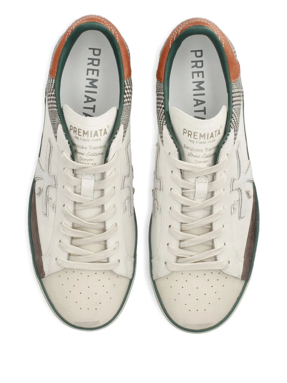 Premiata Check Panelled Steven Sneakers