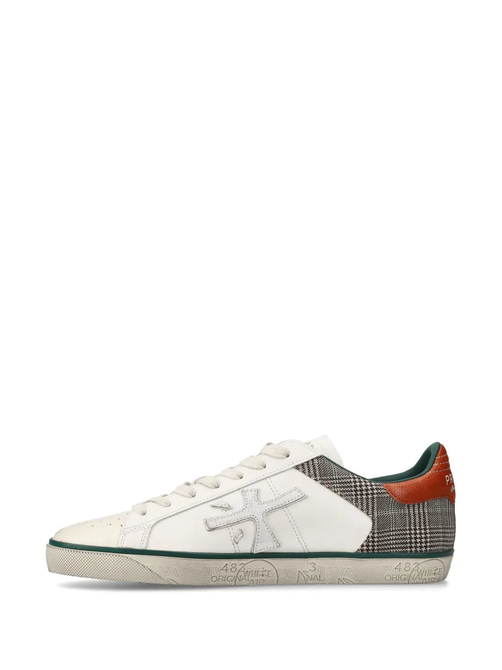 Premiata Check Panelled Steven Sneakers