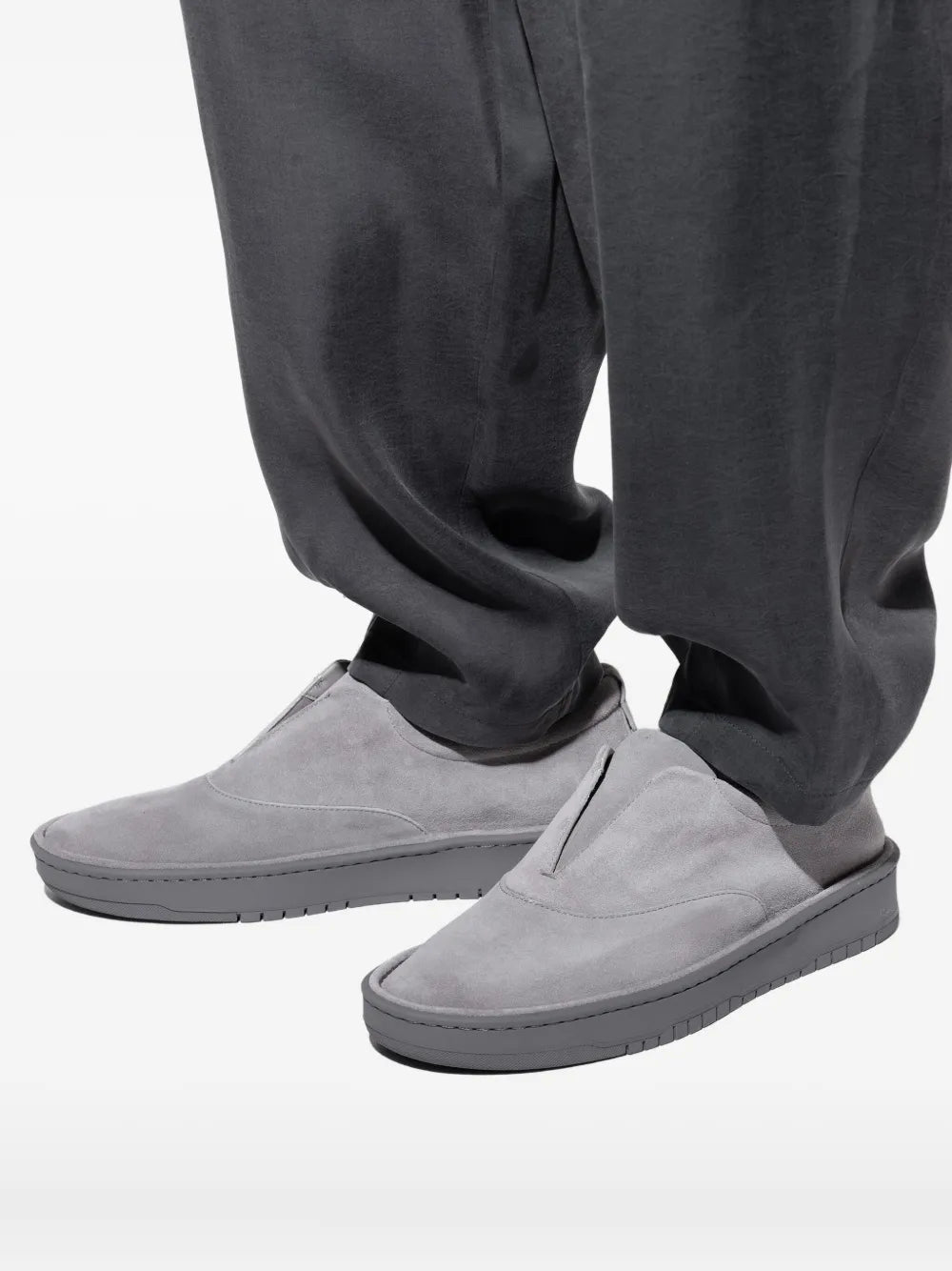 Giorgio Armani Slip-On Leather Sneakers