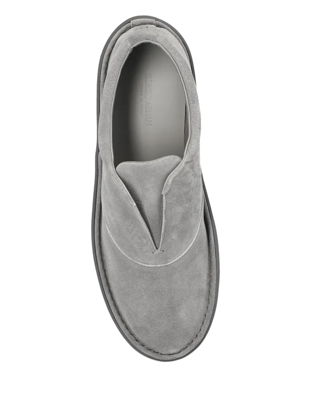 Giorgio Armani Slip-On Leather Sneakers