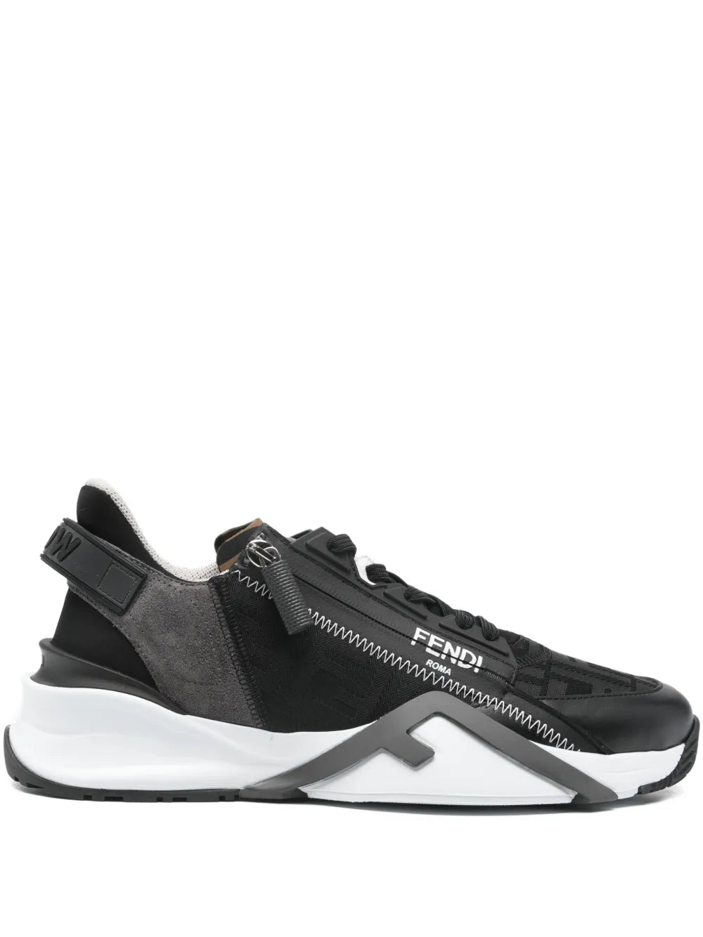 Fendi Lace-Up Logo Sneakers