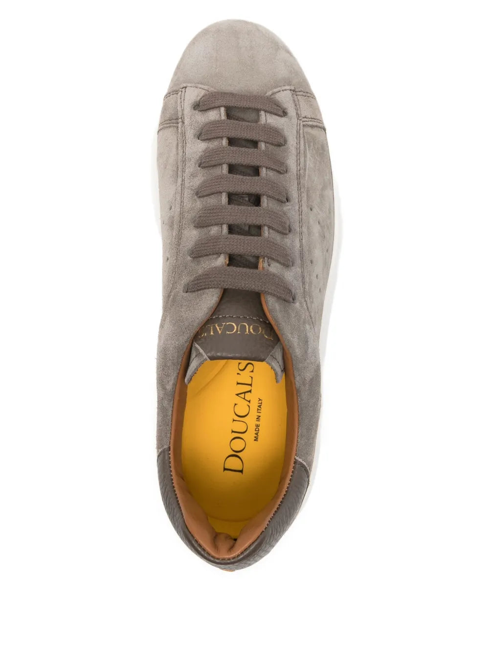 Doucal'S Perforated Leather Trainers