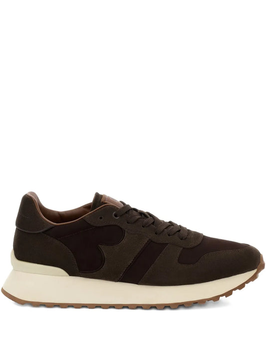 Boggi Milano Suede Logo-Detail Sneakers