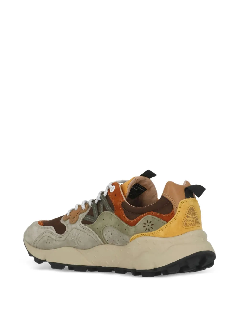 Flower Mountain Cutout Leather Trainer