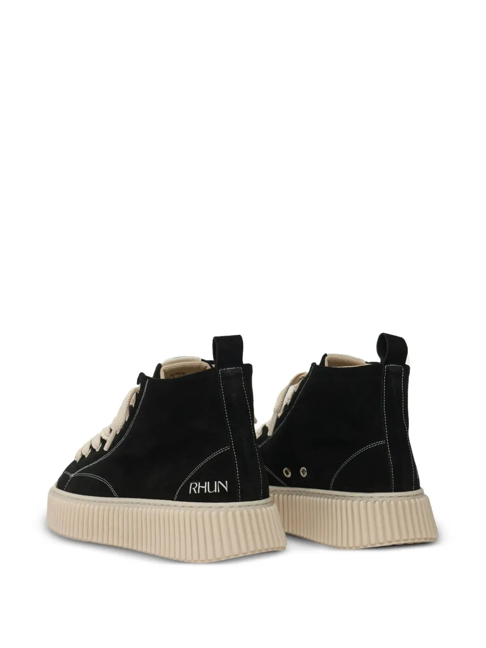 Rhun High-Top Fluted-Sole Sneakers