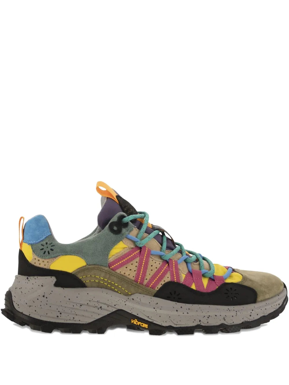 Flower Mountain Suede Technical Fabric Iwano Sneakers