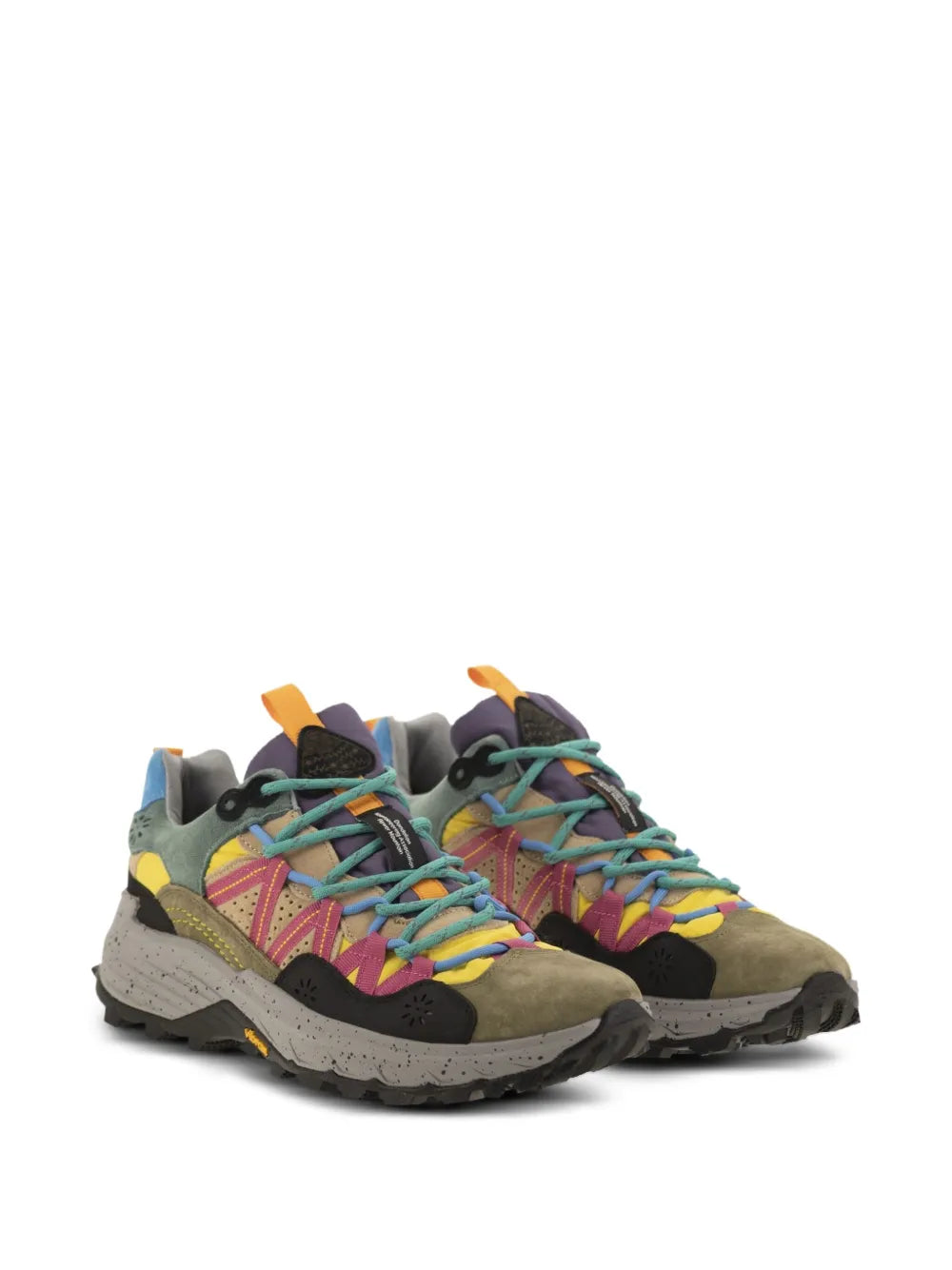 Flower Mountain Suede Technical Fabric Iwano Sneakers