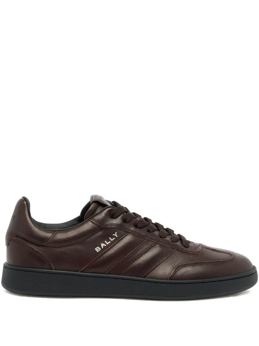 Bally Retro Crest Leather Sneakers