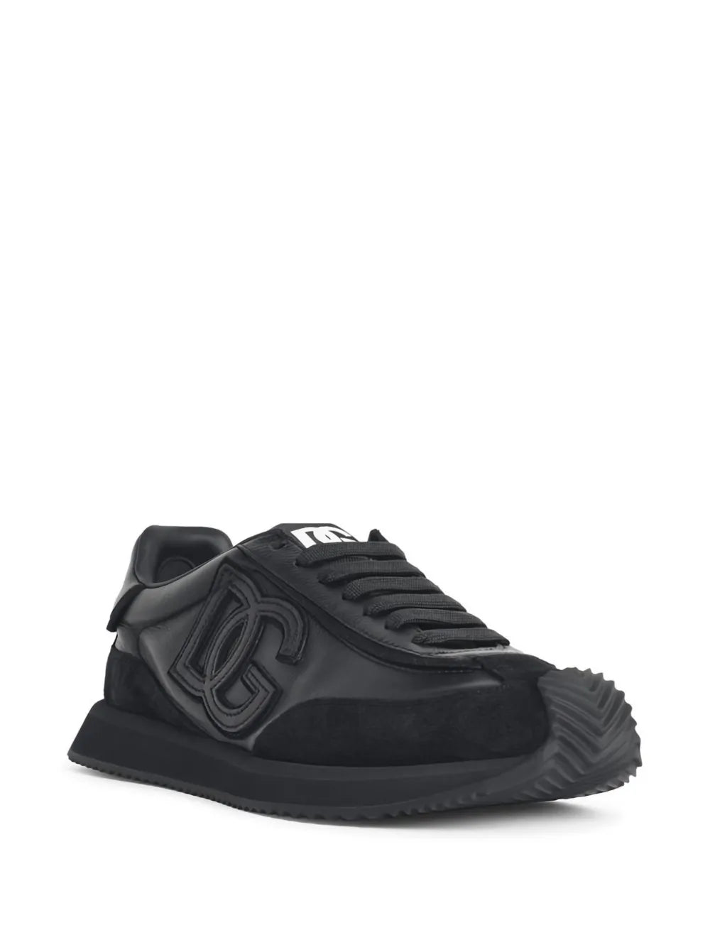 Dolce & Gabbana Suede Inserts Embossed Logo Sneakers