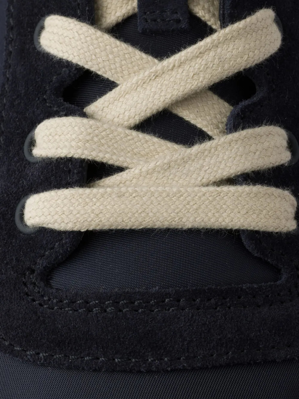 Prada Downtown Eyelets-Detail Suede Sneakers