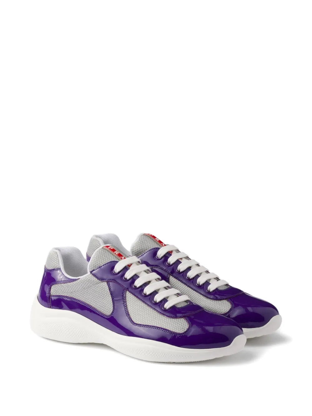 Prada Americas Cup Patent-Leather Sneakers