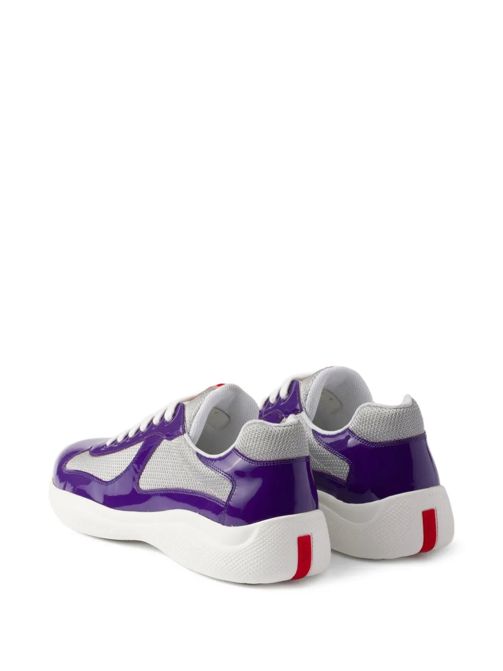 Prada Americas Cup Patent-Leather Sneakers