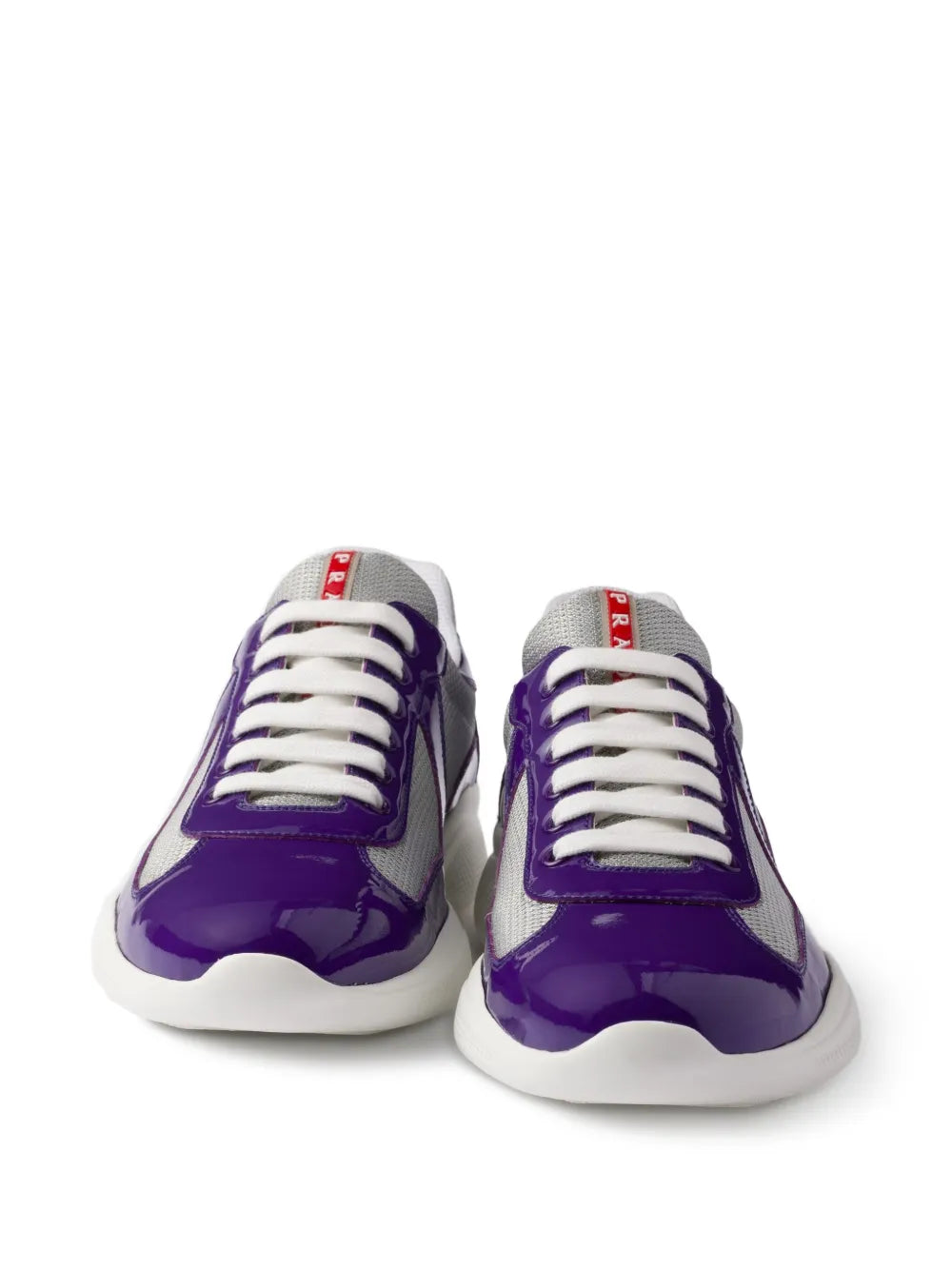 Prada Americas Cup Patent-Leather Sneakers