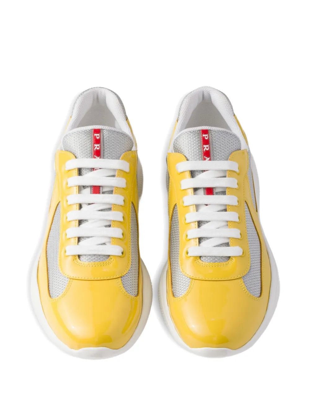 Prada Americas Cup Patent-Leather Sneakers