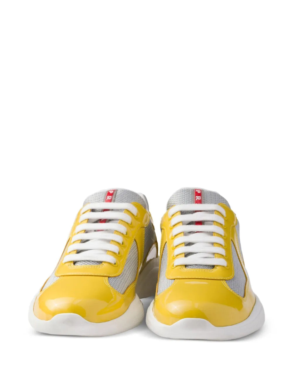 Prada Americas Cup Patent-Leather Sneakers