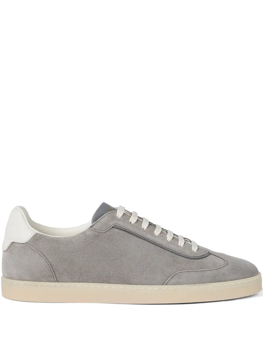 Brunello Cucinelli Lace-Up Suede Sneakers
