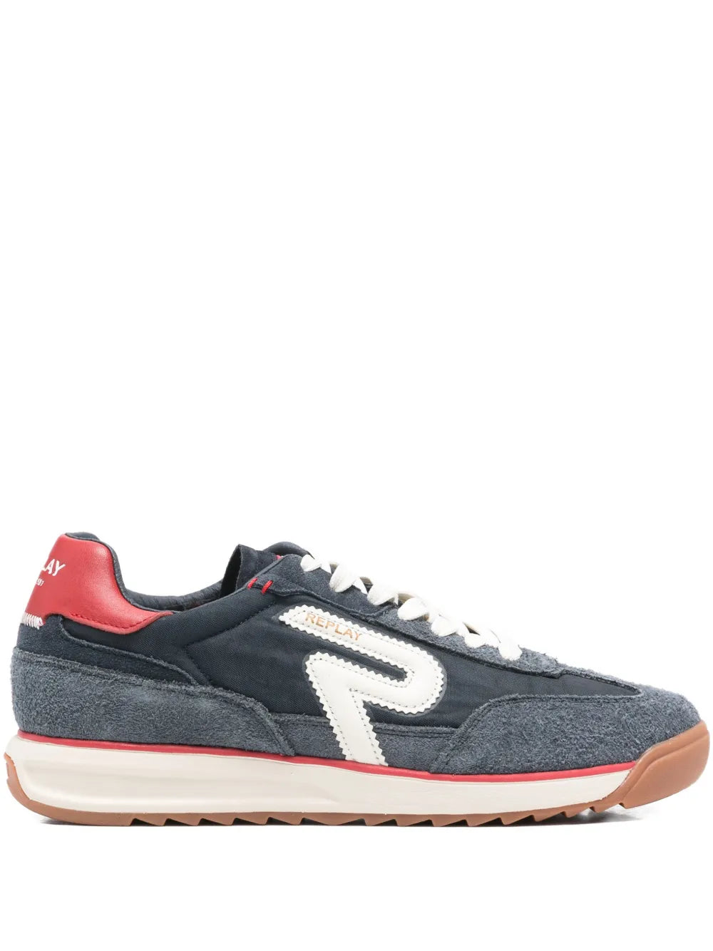 Replay Lace-Up Leather Sneakers
