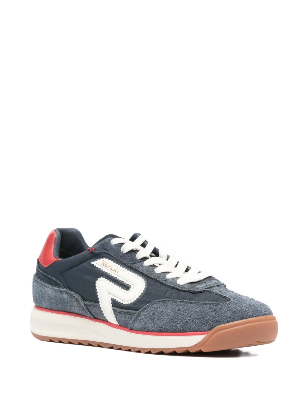Replay Lace-Up Leather Sneakers