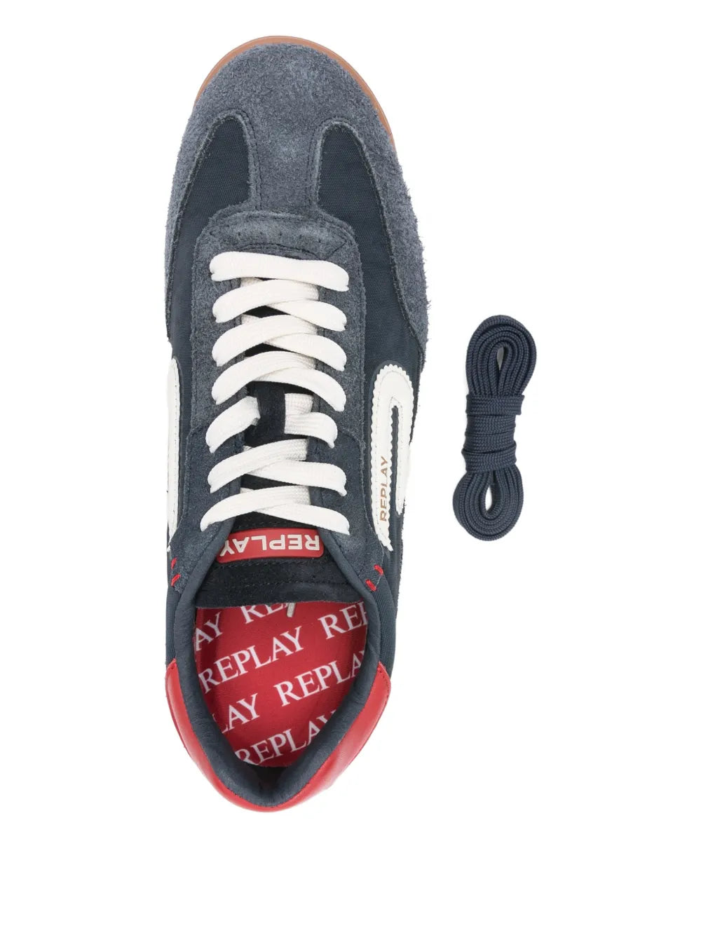 Replay Lace-Up Leather Sneakers