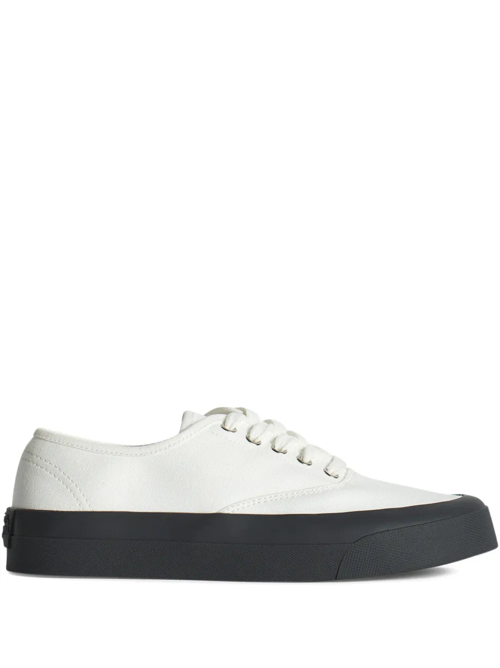 Maison Kitsun Lace-Up Contrast-Sole Sneakers