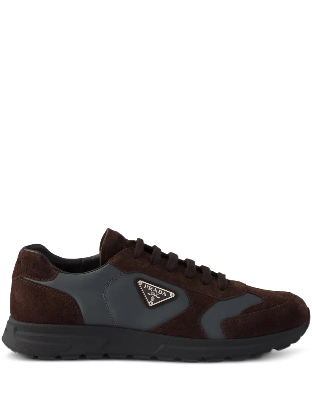 Prada Laces Triangle-Logo Sneakers