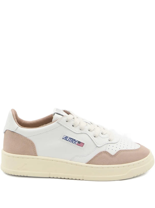Autry Medalist Suede-Panel Low-Top