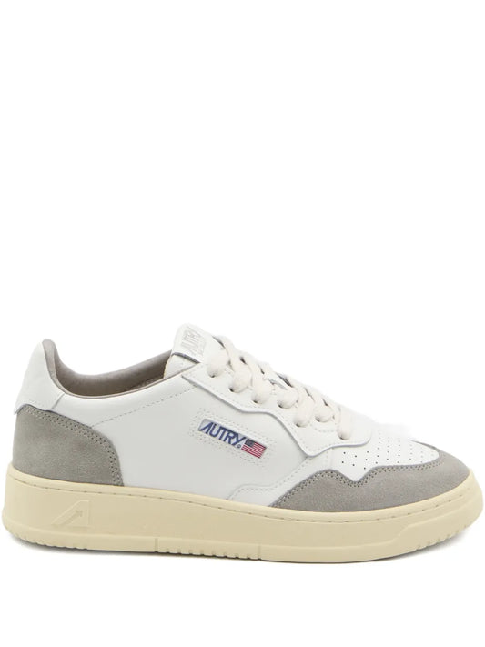 Autry Medalist Suede-Inserts Low-Top Sneakers
