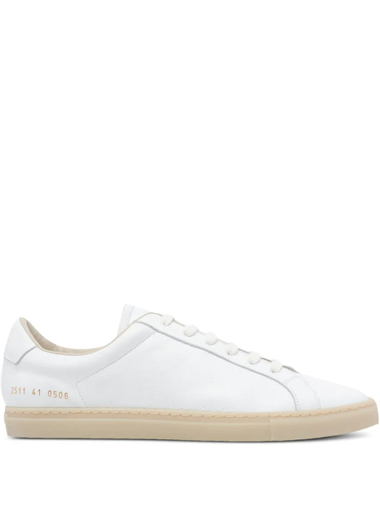 Common Projects Round-Toe Leather Sneakers